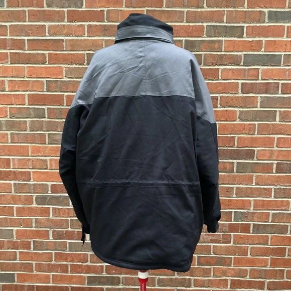 EUC sz 3X Maxam Mountain black and gray goose down coat parka